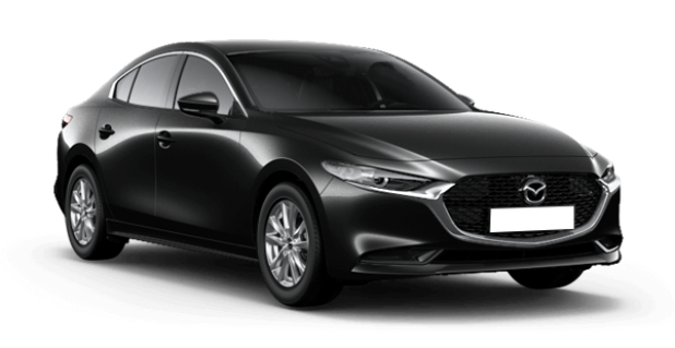 Mazda 3 в цвете Jet Black MC