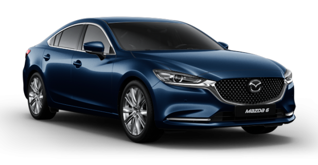 Mazda 6 в цвете Deep Crystal Blue