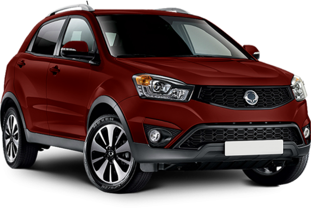 SsangYong Actyon в цвете bright red