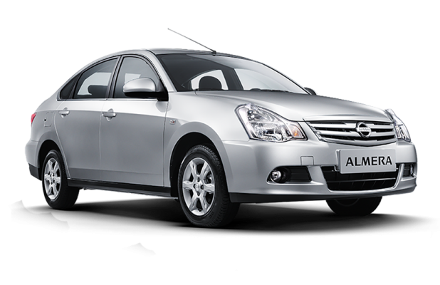 Nissan Almera в цвете Серебристый