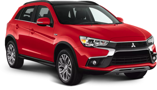 Mitsubishi ASX в цвете красный металлик