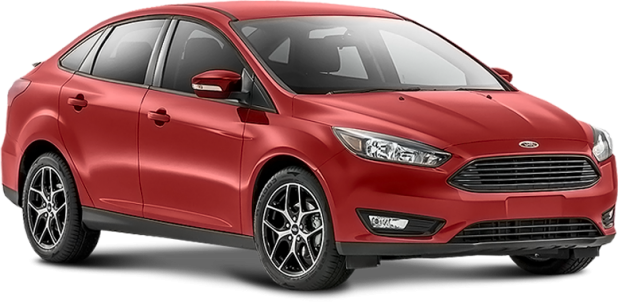 Ford Focus в цвете red