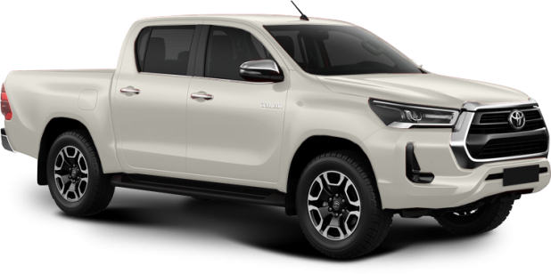 Toyota Hilux в цвете жемчужно-белый