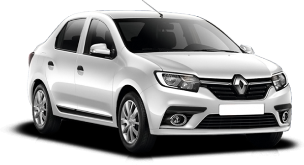 Renault Logan в цвете белый лёд