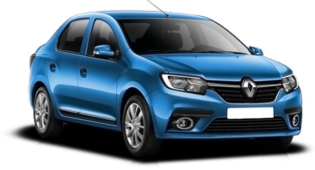 Renault Logan в цвете лазурный