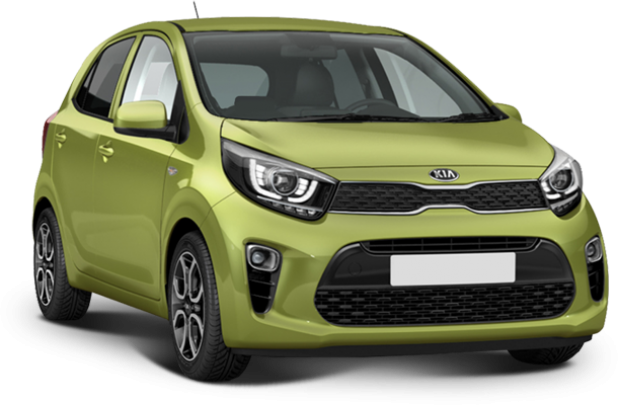 Kia Picanto в цвете lime light