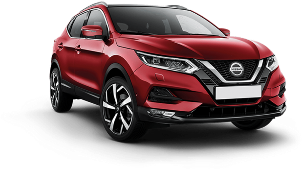 Nissan Qashqai в цвете темно-красный