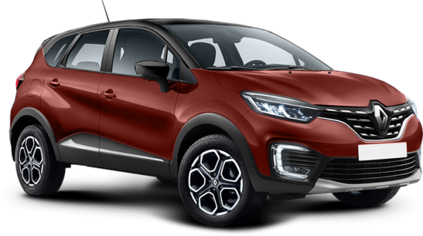 Renault Kaptur в цвете красный металлик с черной крышей