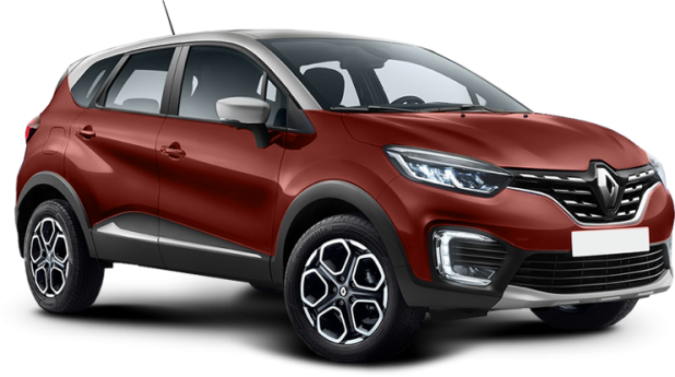 Renault Kaptur в цвете красный металлик с серебряной крышей