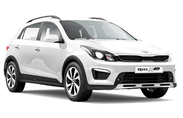 Kia Rio X-Line в цвете Crystal White (PGU)