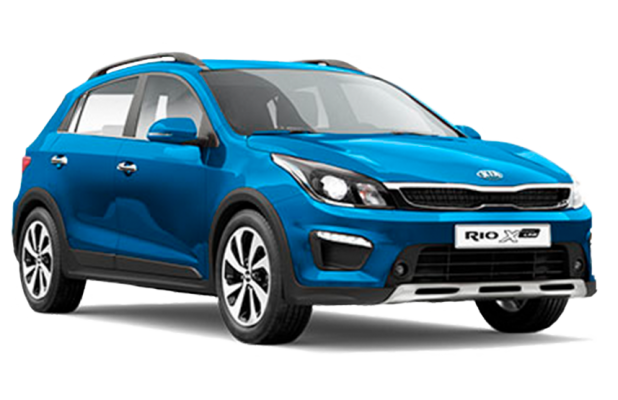 Kia Rio X-Line в цвете Marina Blue (N4U)