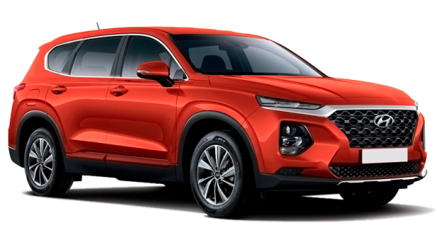 Hyundai Santa Fe в цвете Orange