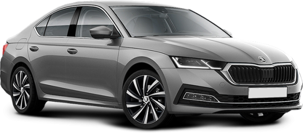 Skoda Octavia в цвете серебристый металлик brilliant silver