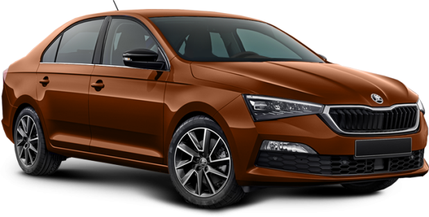 Skoda Rapid в цвете copper red