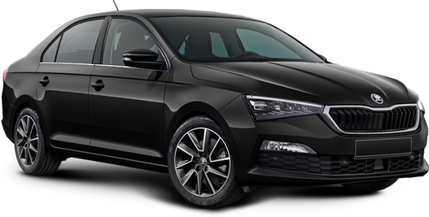 Skoda Rapid в цвете deep black