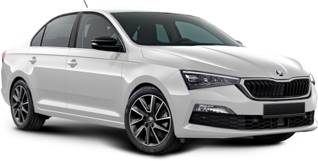 Skoda Rapid в цвете pure white