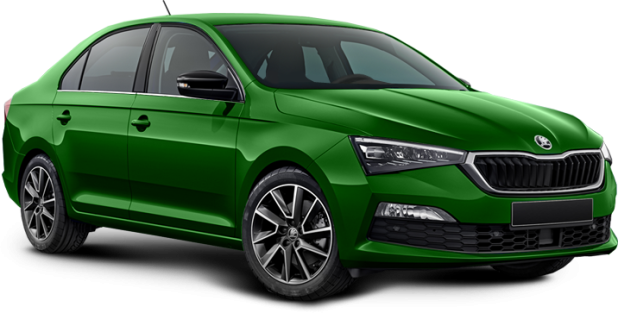 Skoda Rapid в цвете rallye green