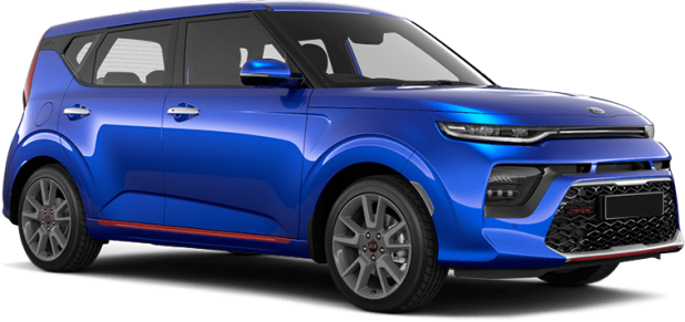 Kia Soul в цвете carebbian blue