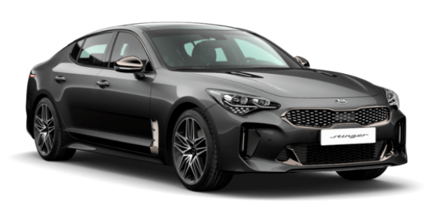 Kia Stinger в цвете Pantera Metal (P2M), металлик