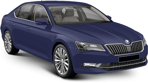 Skoda Superb в цвете pacific