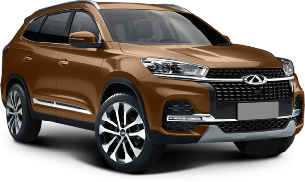 Chery Tiggo 8 в цвете золотистый