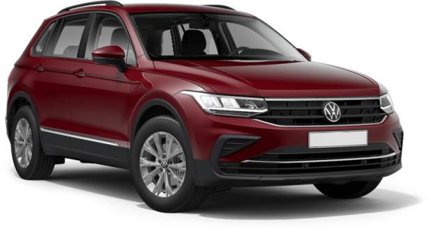 Volkswagen Tiguan в цвете красный