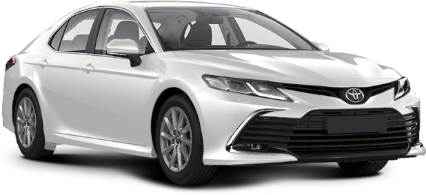 Toyota Camry в цвете белый перламутр