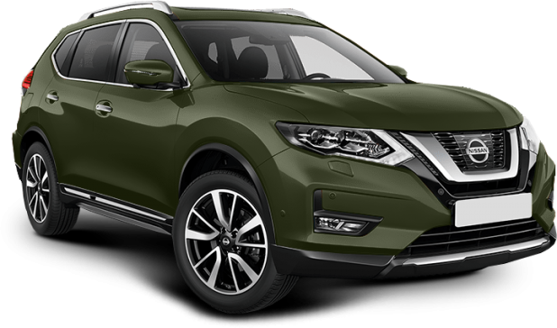 Nissan X-Trail в цвете оливковый