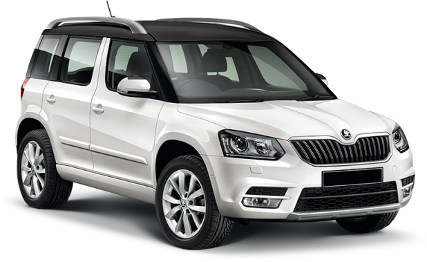 Skoda Yeti в цвете candy white