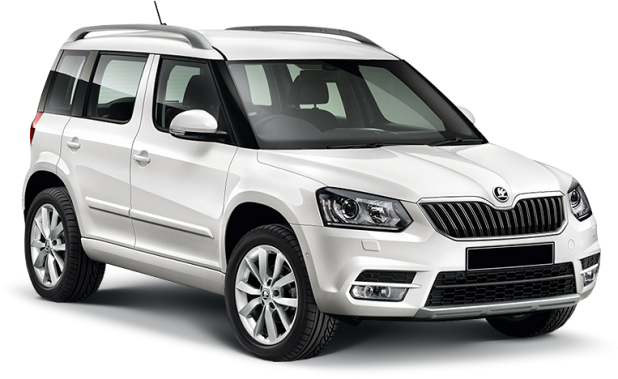 Skoda Yeti в цвете white